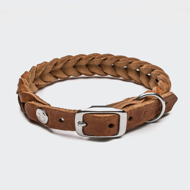 Hundehalsband Central Park Camel Silver